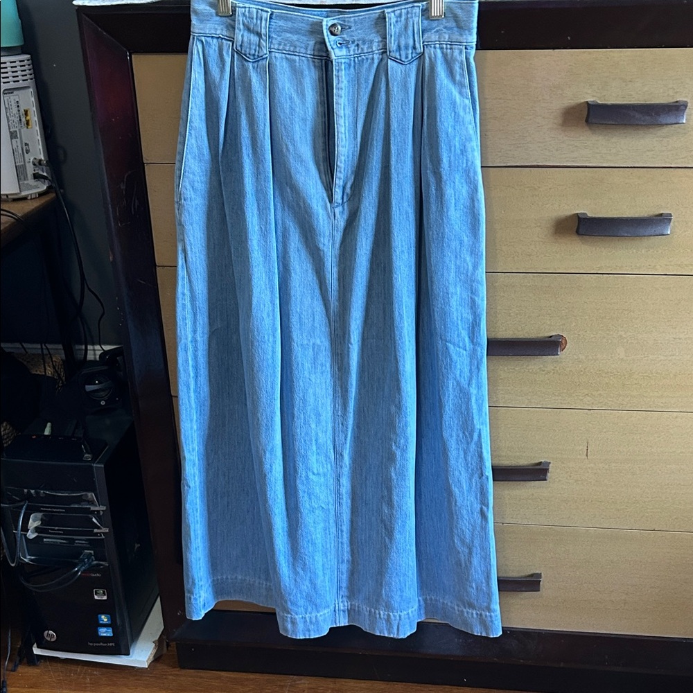 Ruff Hewn Blue Denim Skirt size 28 waist